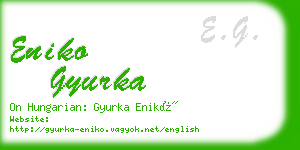 eniko gyurka business card